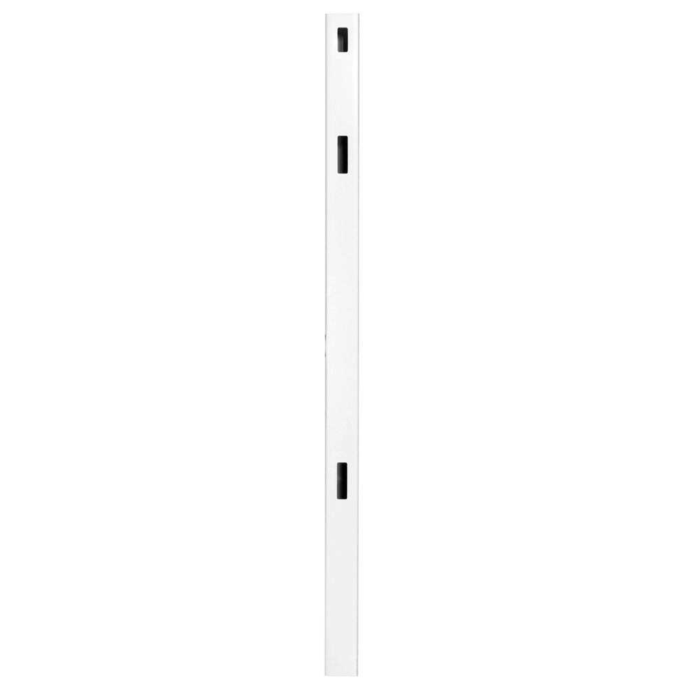 Outdoor Essentials Woodbridge 5 in. x 5 in. x 98 in. 3-Hole White Routed Line Post