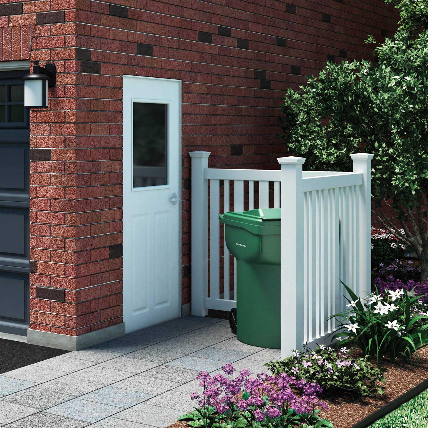 Outdoor Essentials Lafayette 4 in. x 4 in. x 74 in. Routed