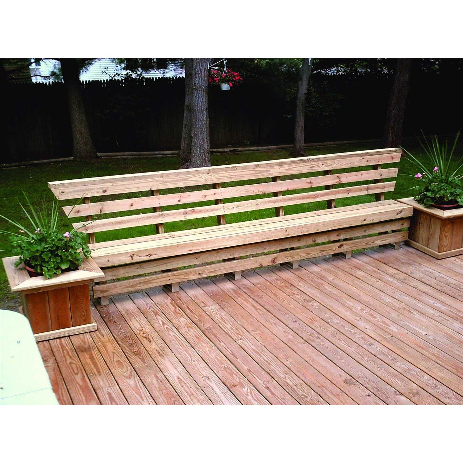 2x4basics Dekmate Deck Bench Brackets Black