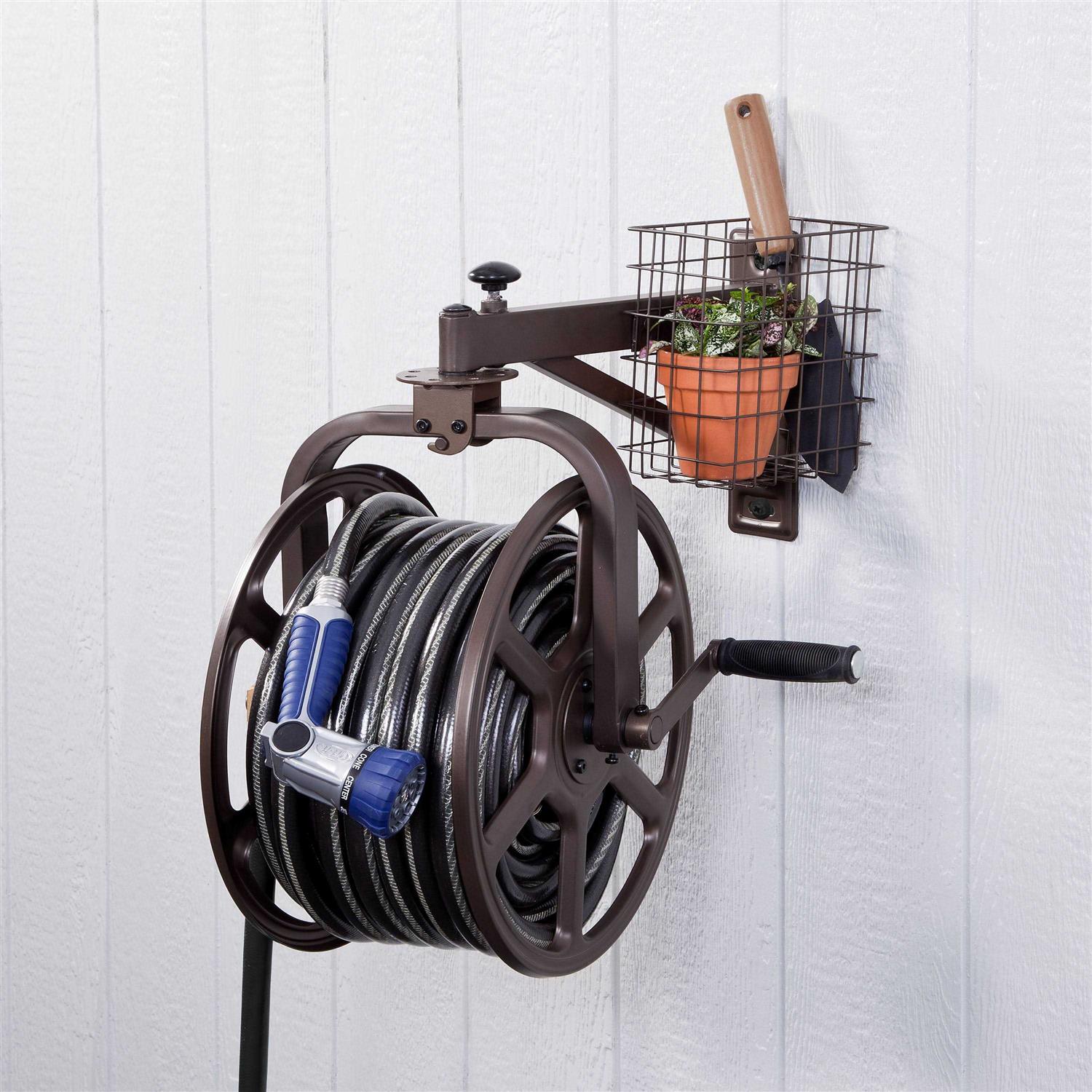 Liberty Garden Steel Wall-mount Hose Reel 712-L
