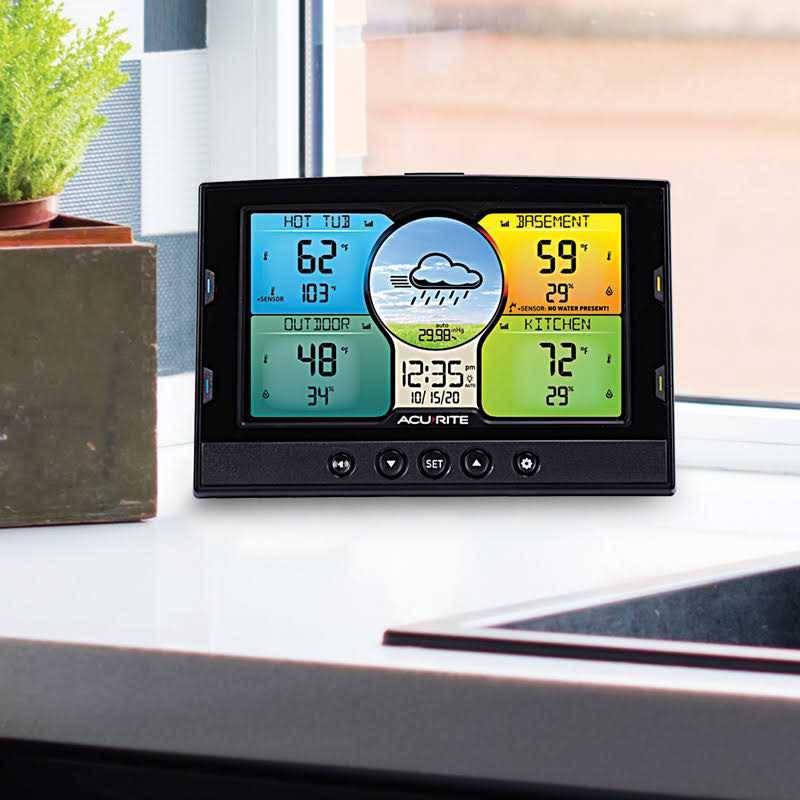 AcuRite Temperature and Humidity Weather Station with 3 Indoor/Outdoor Sensors