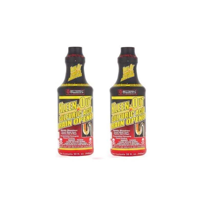 Betterbilt Chemicals Kleen-Out Sulfuric Acid Drain Opener