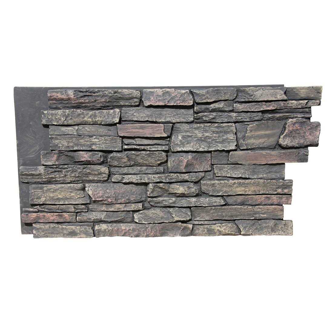 TRITAN BP Ledge Stone 48 in. x 24.25 in. Polyurethane Interlocking Siding Panel