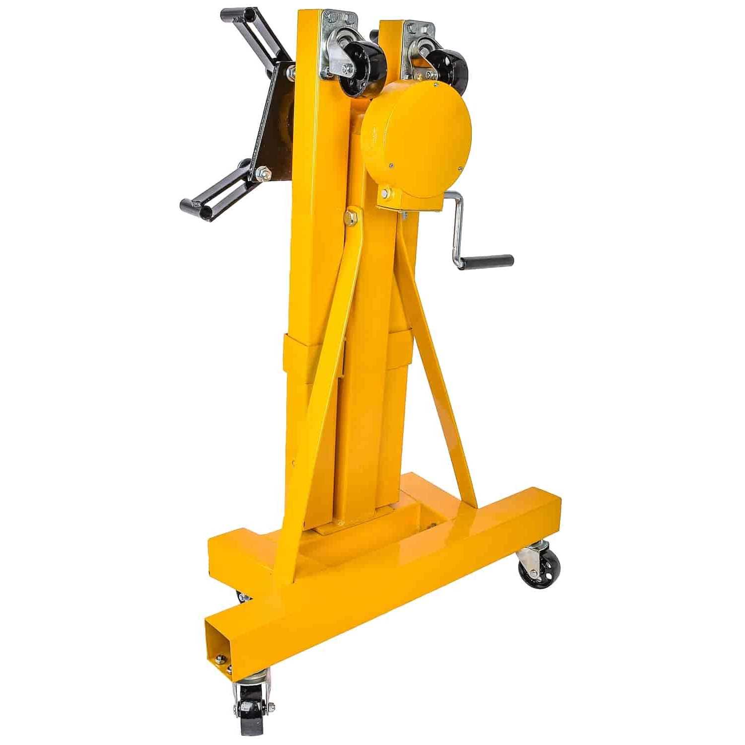 JEGS 80102 Folding Engine Stand Geared Rotating Head 1500 lb. Capacity Adjustabl