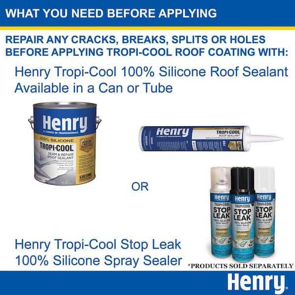Henry Tropi-Cool White Silicone Roof Coating 4.75 gal