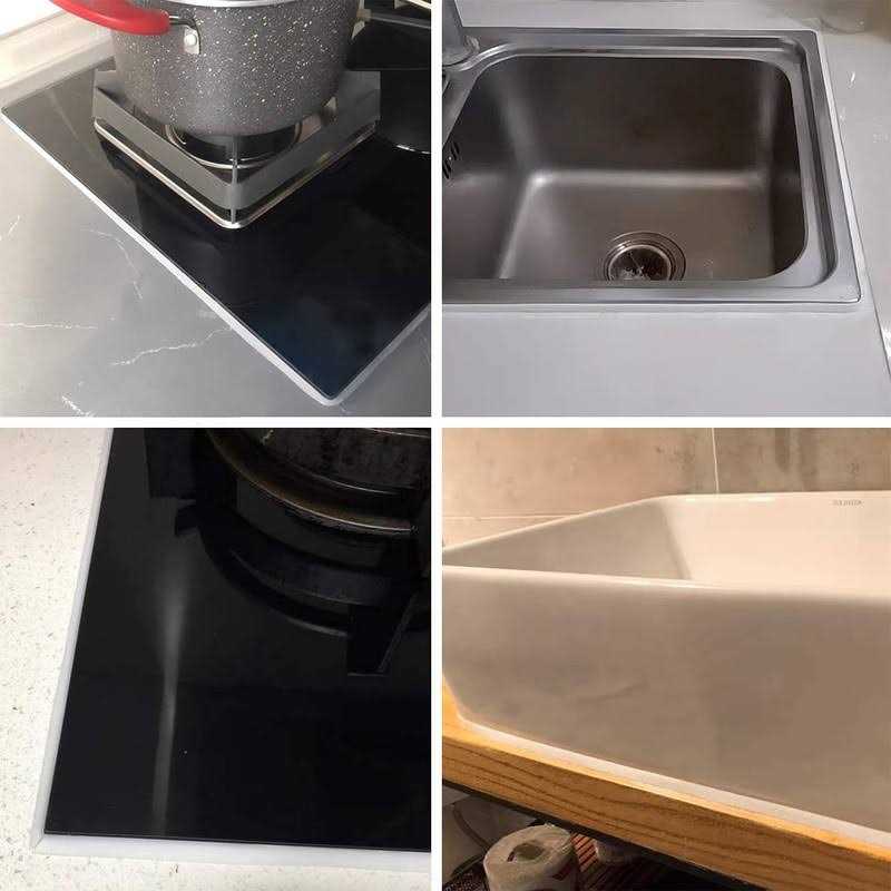 WOLAIYE Caulk Strip Self Adhesive Pu Caulk Tape for Bathtub Bathroom Toilet Kitchen