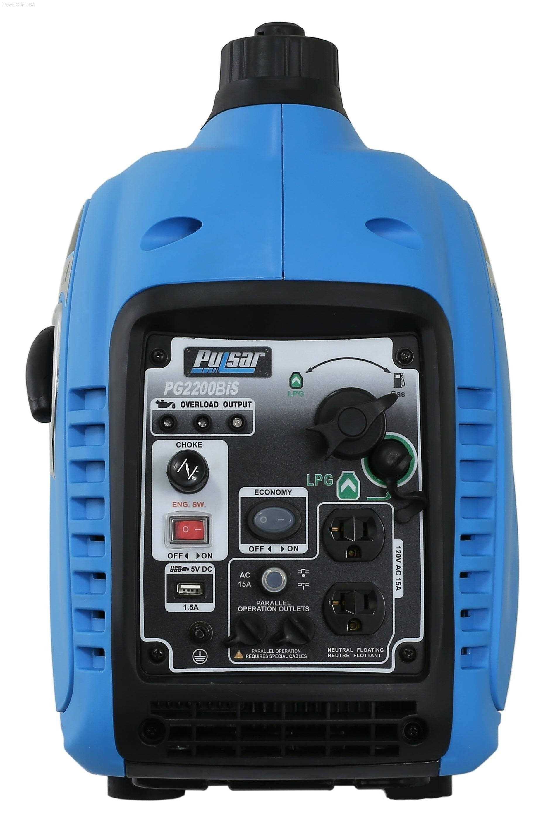 Pulsar 2,200W Portable Dual Fuel Quiet Inverter Generator