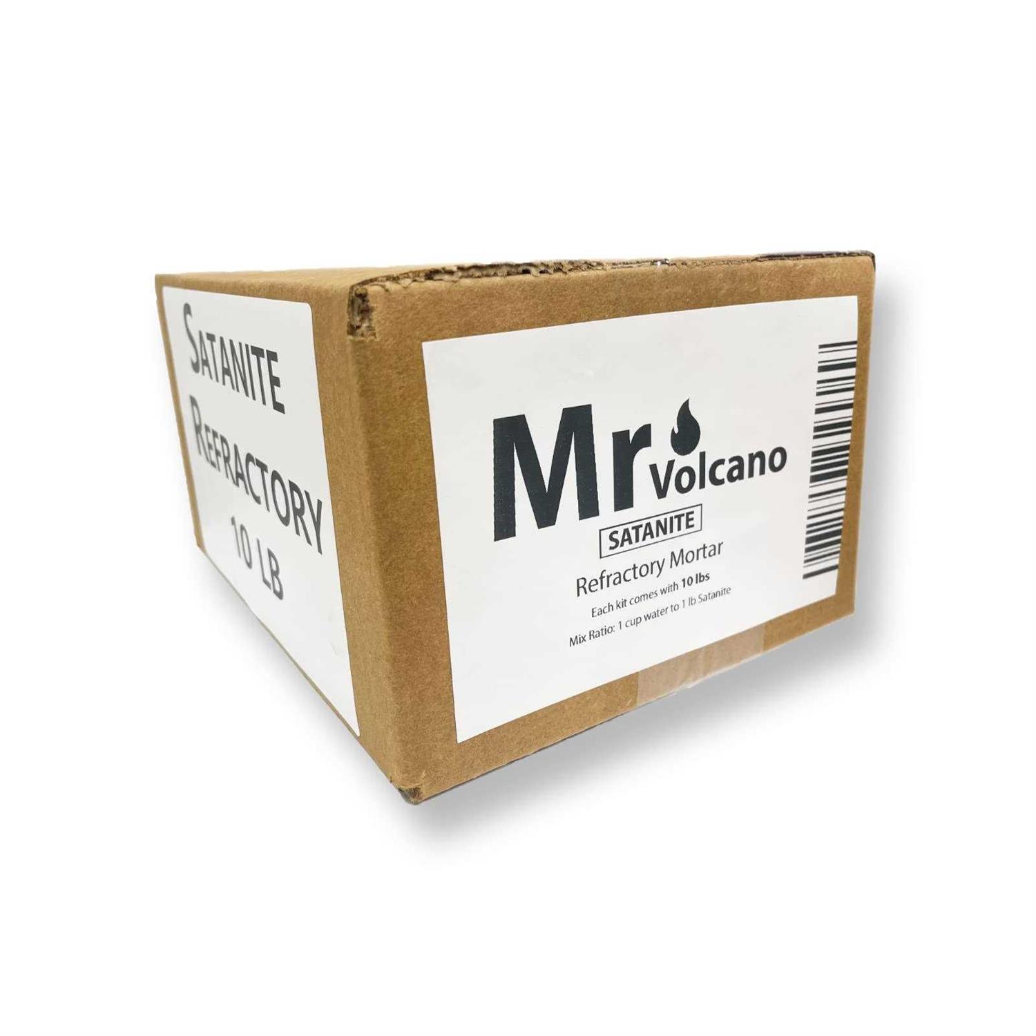 MR VOLCANO Refractory Satanite 10 Pounds for Ceramic Blanket Lining 3200 Degree Mortar