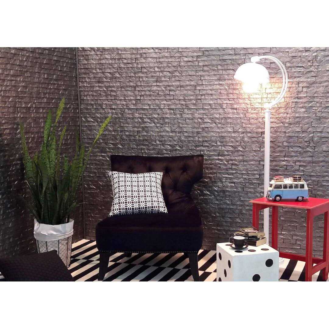 Innovera Decor by Palram 24 in. x 24 in. Ledge Stone PVC Seamless 3D Wall Panels