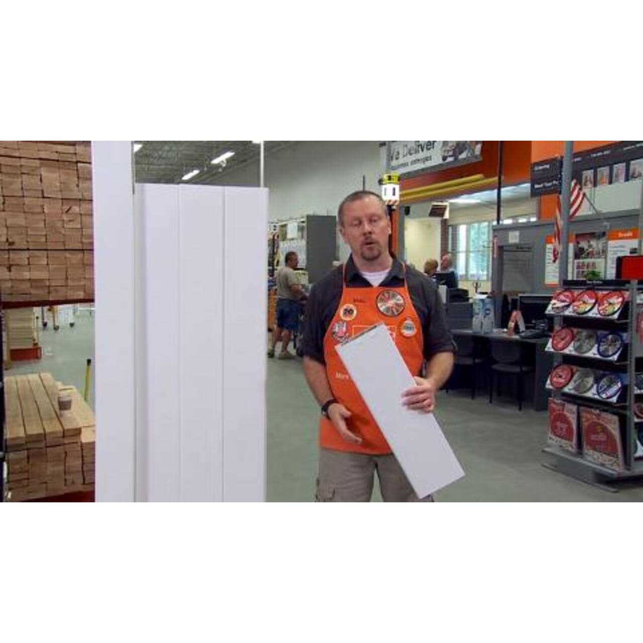 Outdoor Essentials Woodbridge 5 in. x 5 in. x White Routed Corner Post