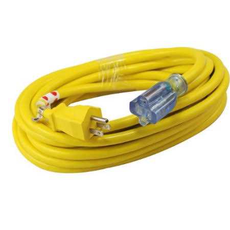 Conntek 20251-100 SJTW 12/3 Outdoor Brilliant Lighted End Extension Cord