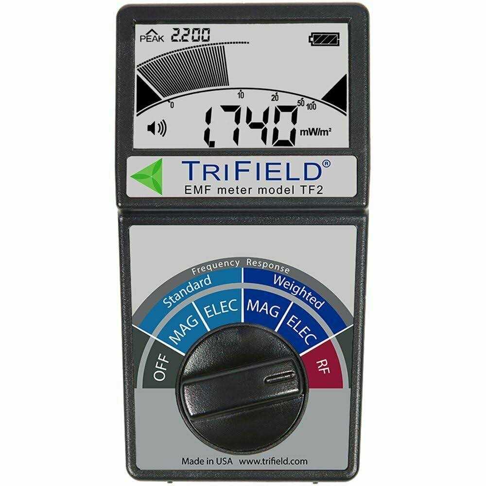 Trifield Electric Field Radio Frequency Field Magnetic Field Strength Meter -EMF Meter Model TF2