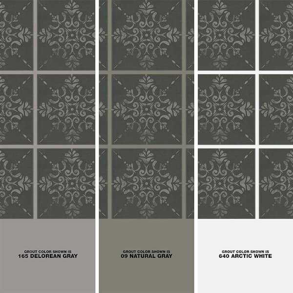 Marazzi Moroccan Concrete 8 in. x 8 in. Glazed Porcelain Decorative Floor and Wall Tile
