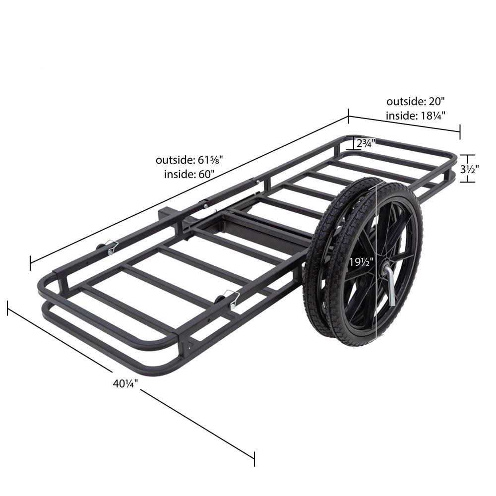 Elevate Outdoor Hitch-Mounted Cargo Carrier and Game Cart CARGO-CART