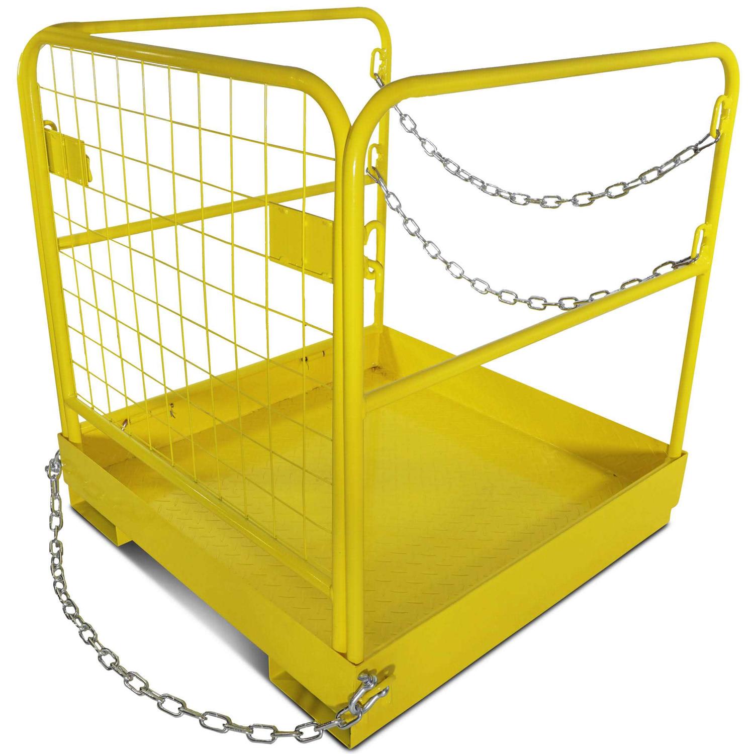 Titan Attachments Pallet Forklift Platform Safety Cage 36 x 36