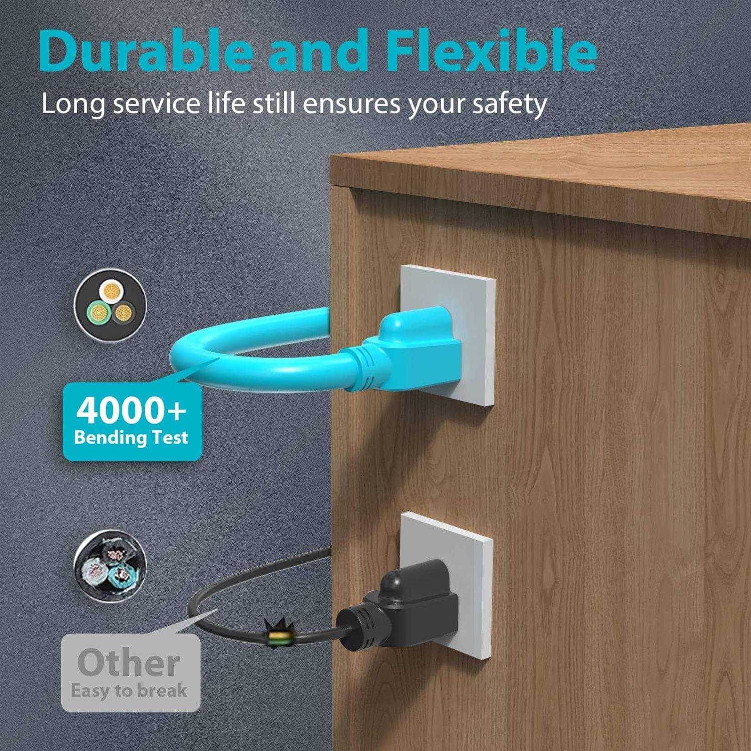 DuraTech Extension Cord Outdoor Extension Cord with Multiple Outlets SJT