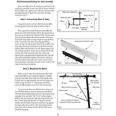 Penn State Industries Table Saw Dust Collection Guard