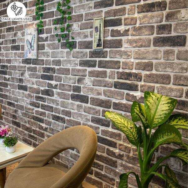 Dundee Deco Falkirk Uffcott Faux Brick Styrofoam 3D Decorative Wall Panel