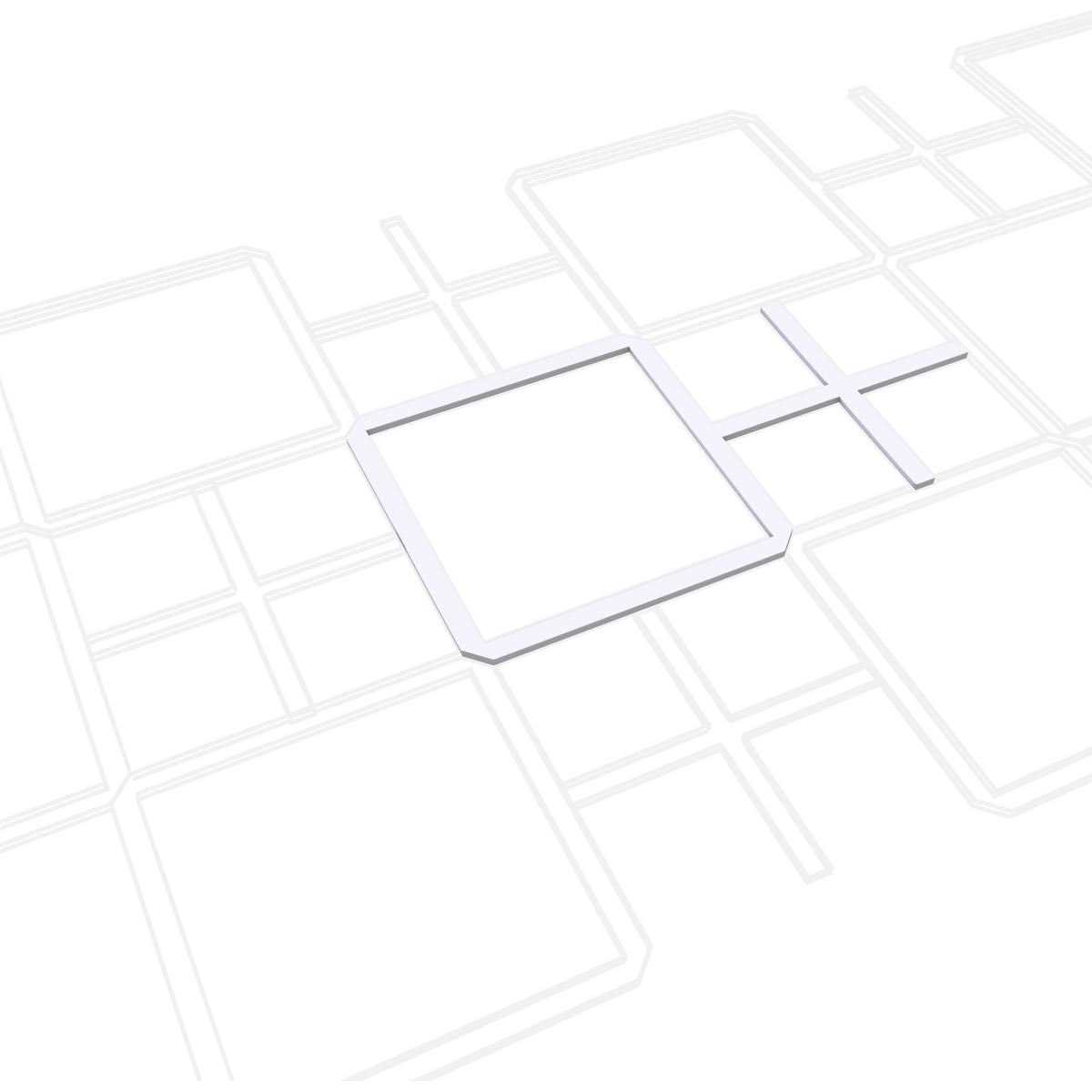 Ekena Millwork Burnett Decorative Fretwork Wall Panels in Architectural Grade PVC