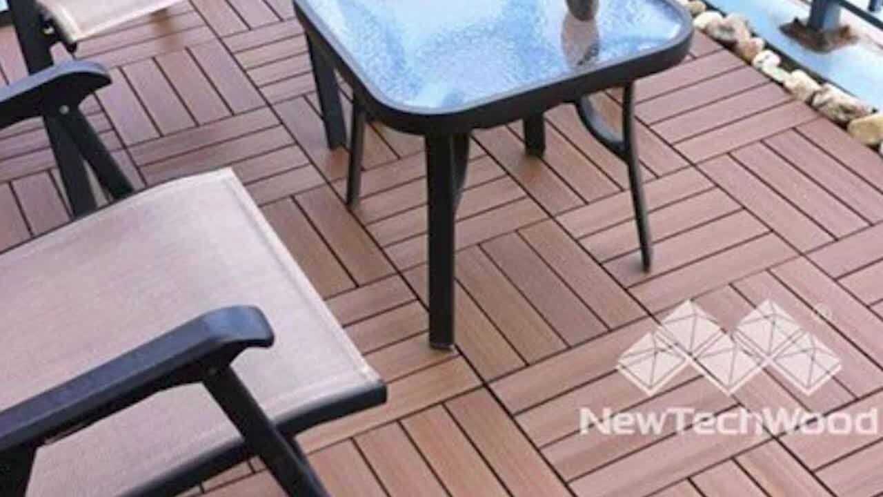 NewTechWood Ultrashield Naturale 1 ft. x 1 ft. Composite Quick Deck Outdoor Deck Tile