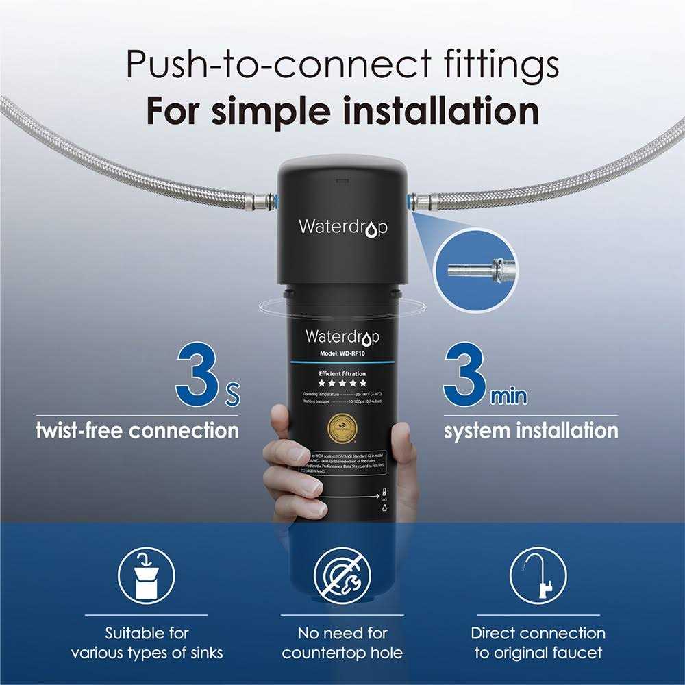 Waterdrop 10UA 8000 Gal. Under-Sink Water filter System WD-10UA