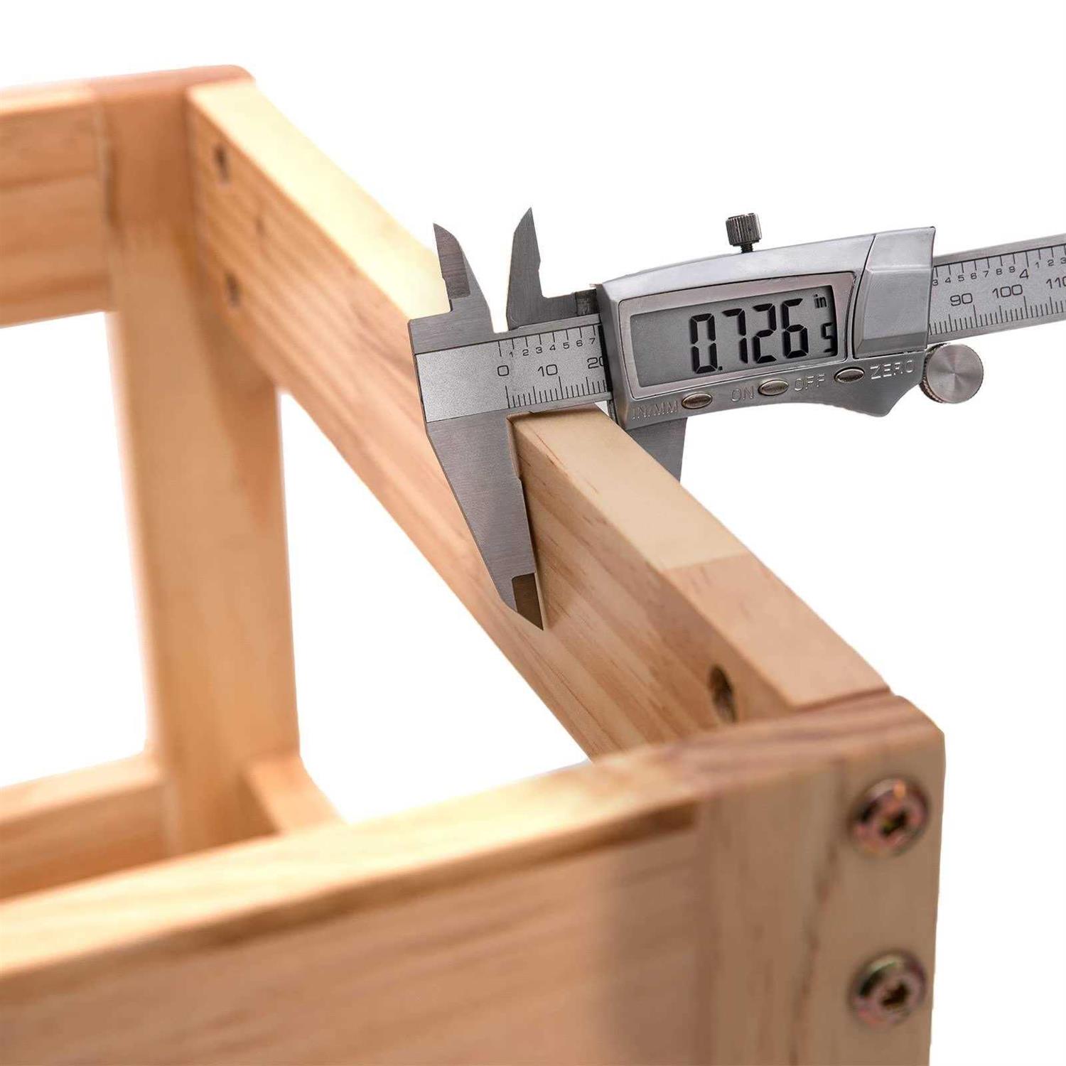 Wiifo Kids Kitchen Step Stool for Kids with Safety Rail,Solid Wood Construction Toddler Learning Stool