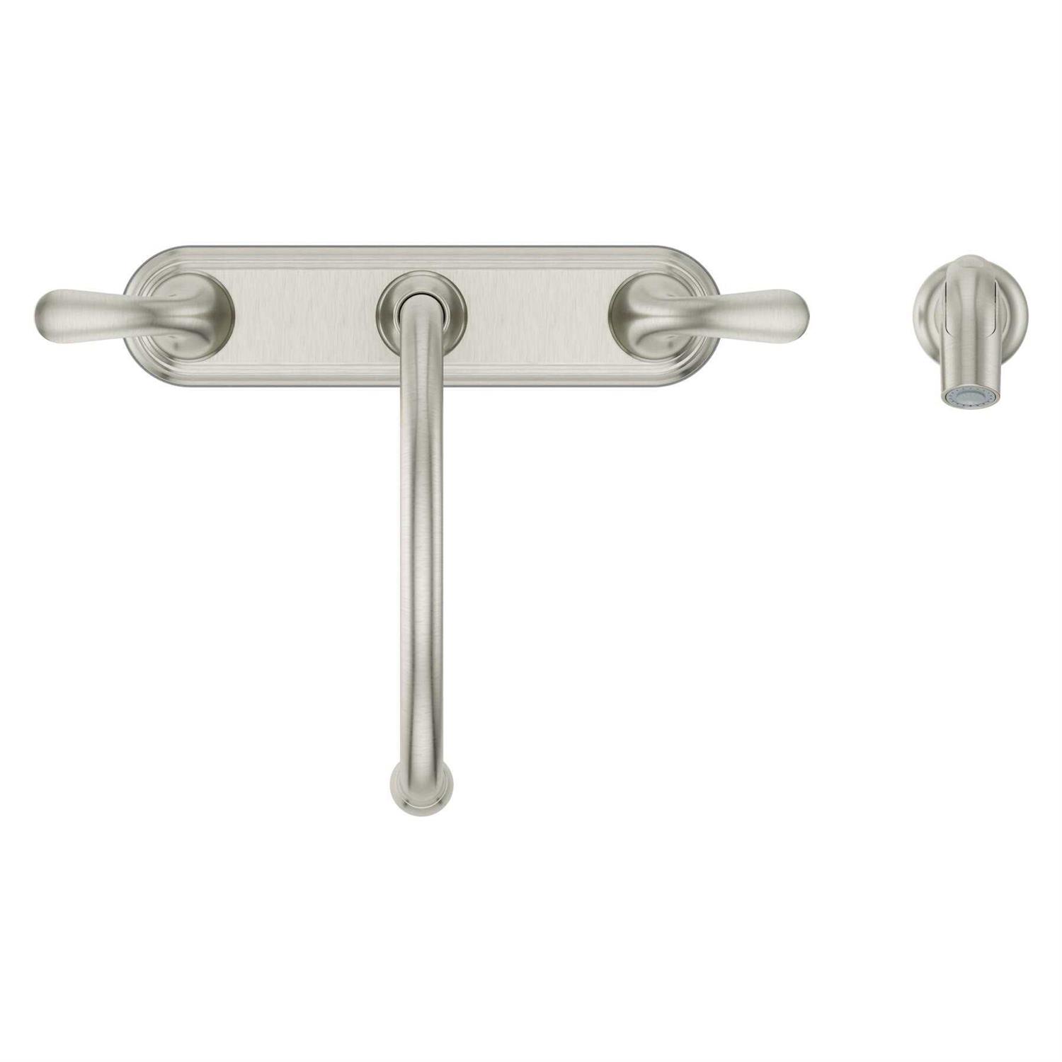 Pfister G136-500S Series 2-Handle Kitchen Faucet with Side Spray