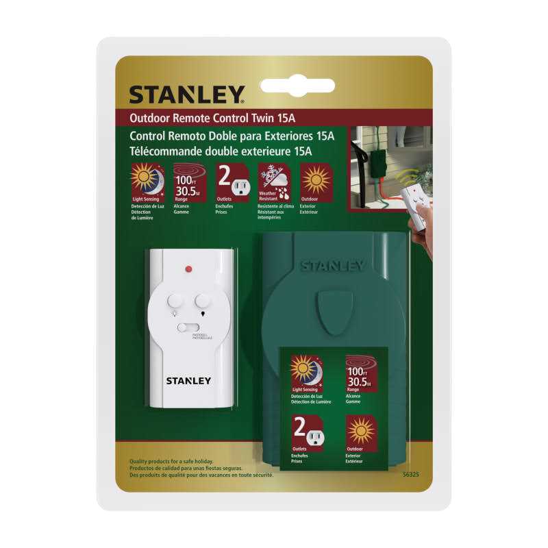 Stanley Outdoor Remote Control Twin