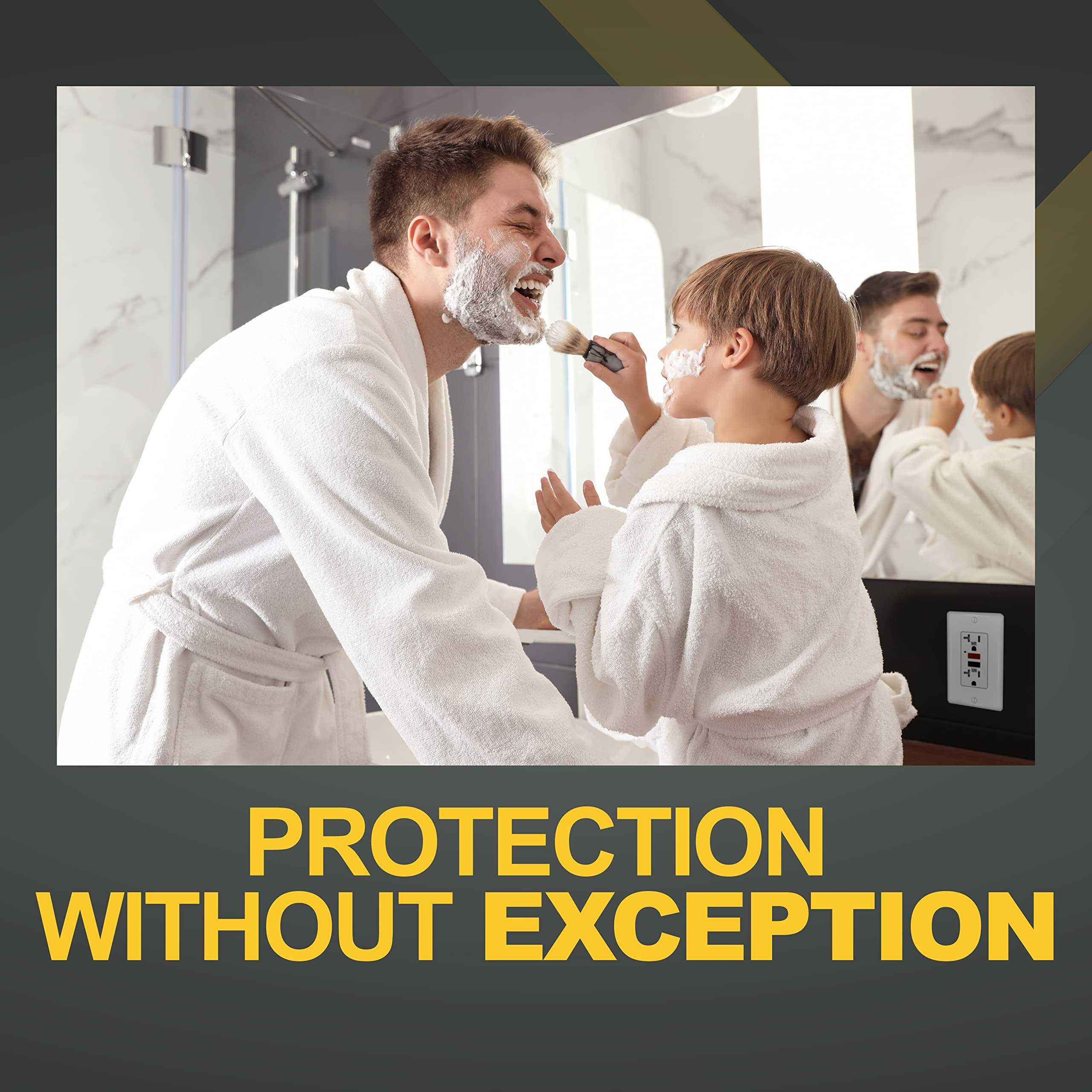 Faith 20A Outdoor Gfci Outlets, Weather and Tamper-Resistant GFI Duplex Receptacles GLS-20ATRWR-RB