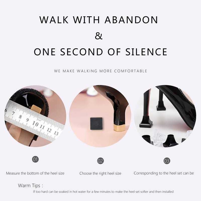 Soogree 10 Pairs High Heel Protectors 5 Sizes Heel Repair Caps Covers & Heel Stoppers Heel Cover Replacement Tip Caps for Outdoor Weddings/Stop
