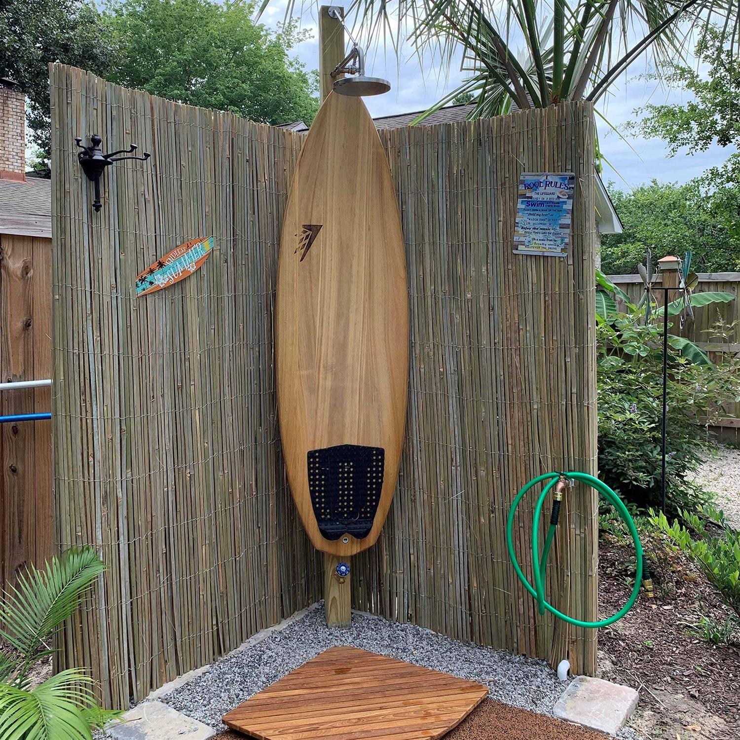 Forever Bamboo Natural Split Rolled Bamboo Fence Panel for Garden Privacy Fence Screen for Indoor or Outdoor 4 Ft H x 6 Ft L