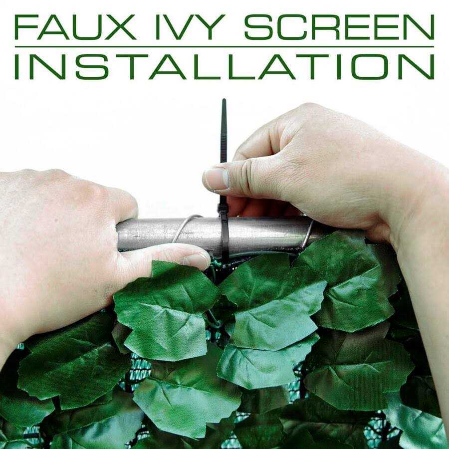 ColourTree Faux Ivy Leaf Vines Indoor/Outdoor Privacy Fencing Roll