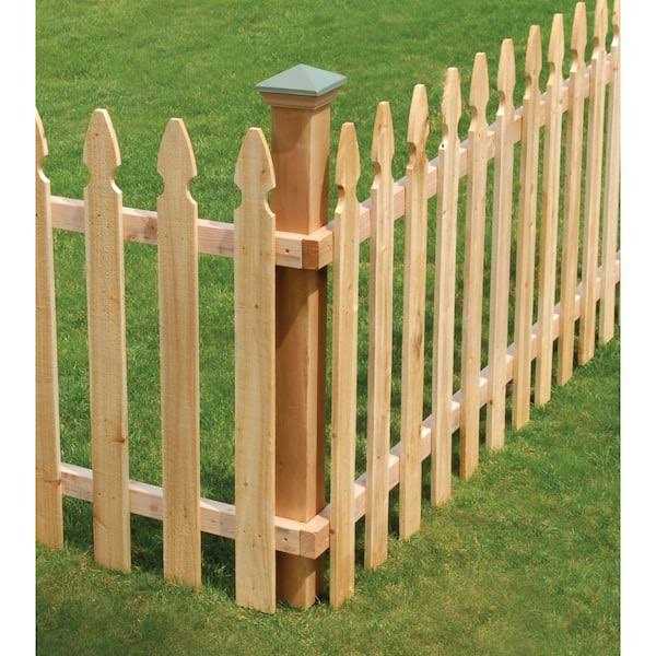 Outdoor Essentials 5/8 in. x 3-1/2 in. x 3-1/2 ft. Western Red Cedar French Gothic Fence Picket