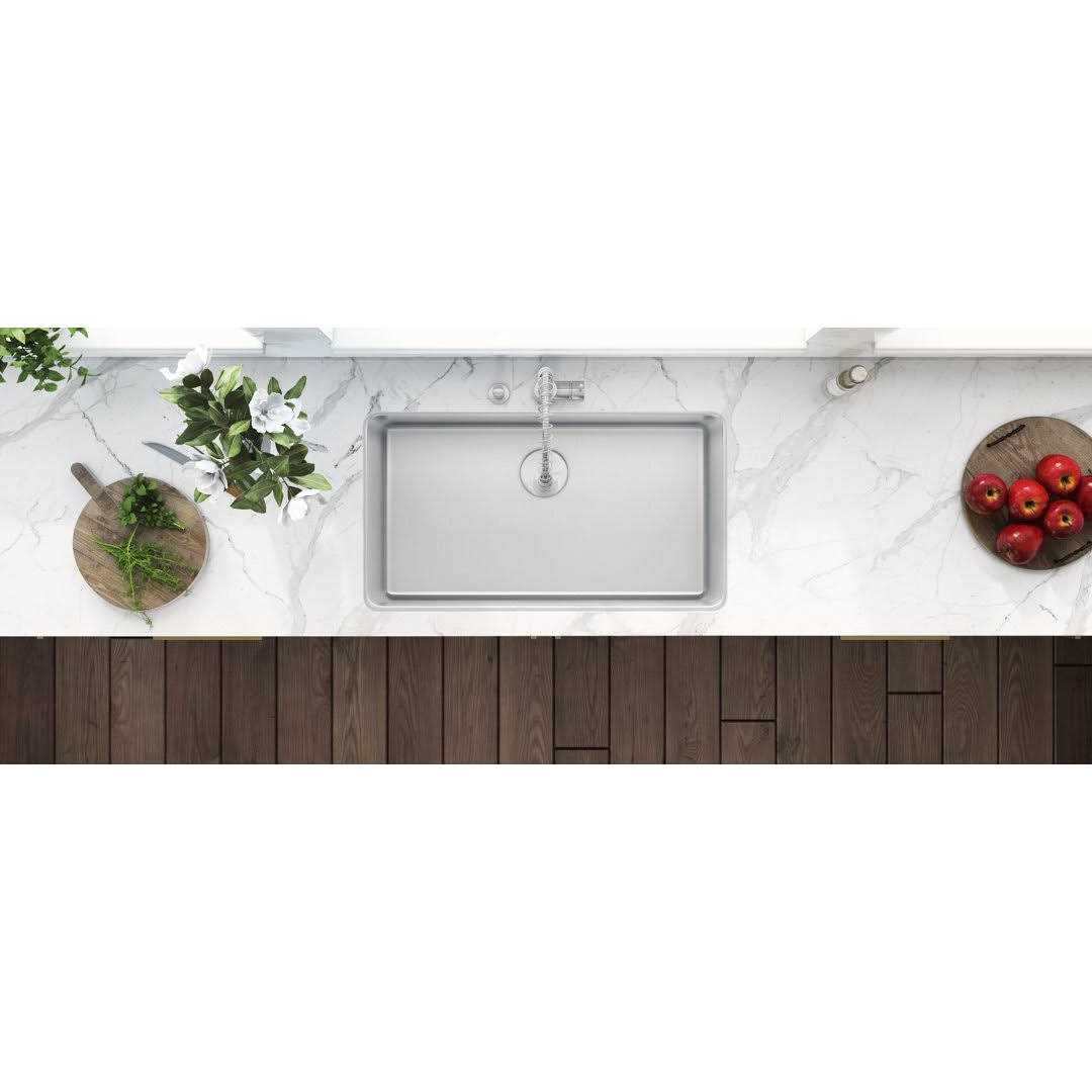Ruvati 31-inch Undermount Kitchen Sink 16 Gauge Stainless Steel Single Bowl RVM5931