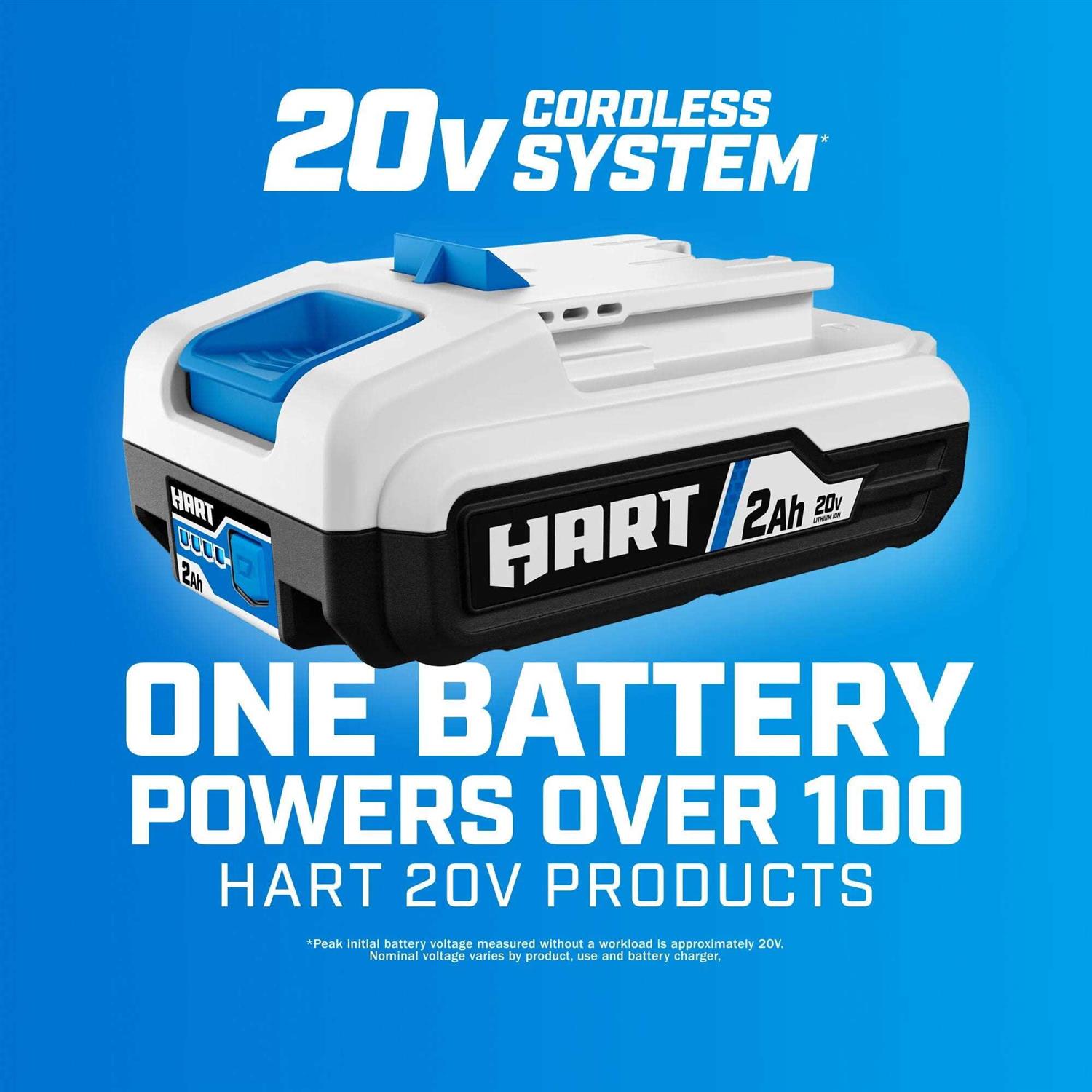 Hart 20-Volt 4.0Ah Lithium-Ion Battery