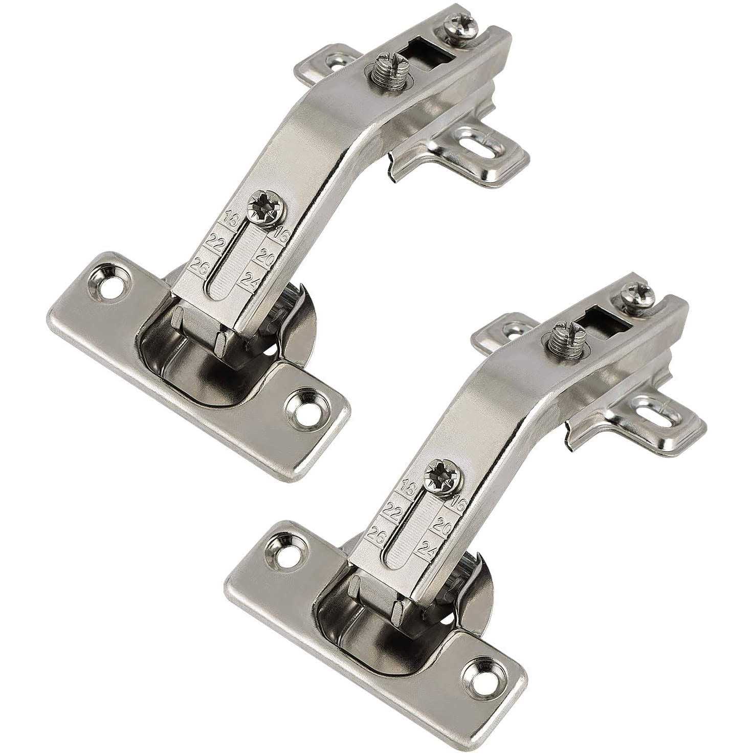 Probrico 2 pairs 135 degree corner kitchen cabinet/cupboard folded/folden door hinges for combination with screws