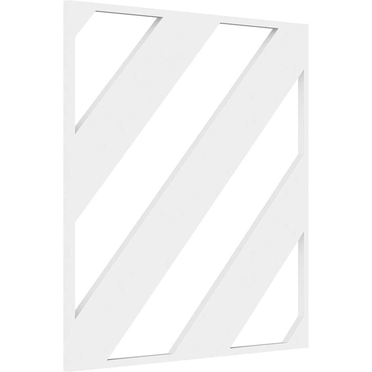 Ekena Millwork Strymon Decorative Fretwork Wall Panels in Architectural Grade PVC