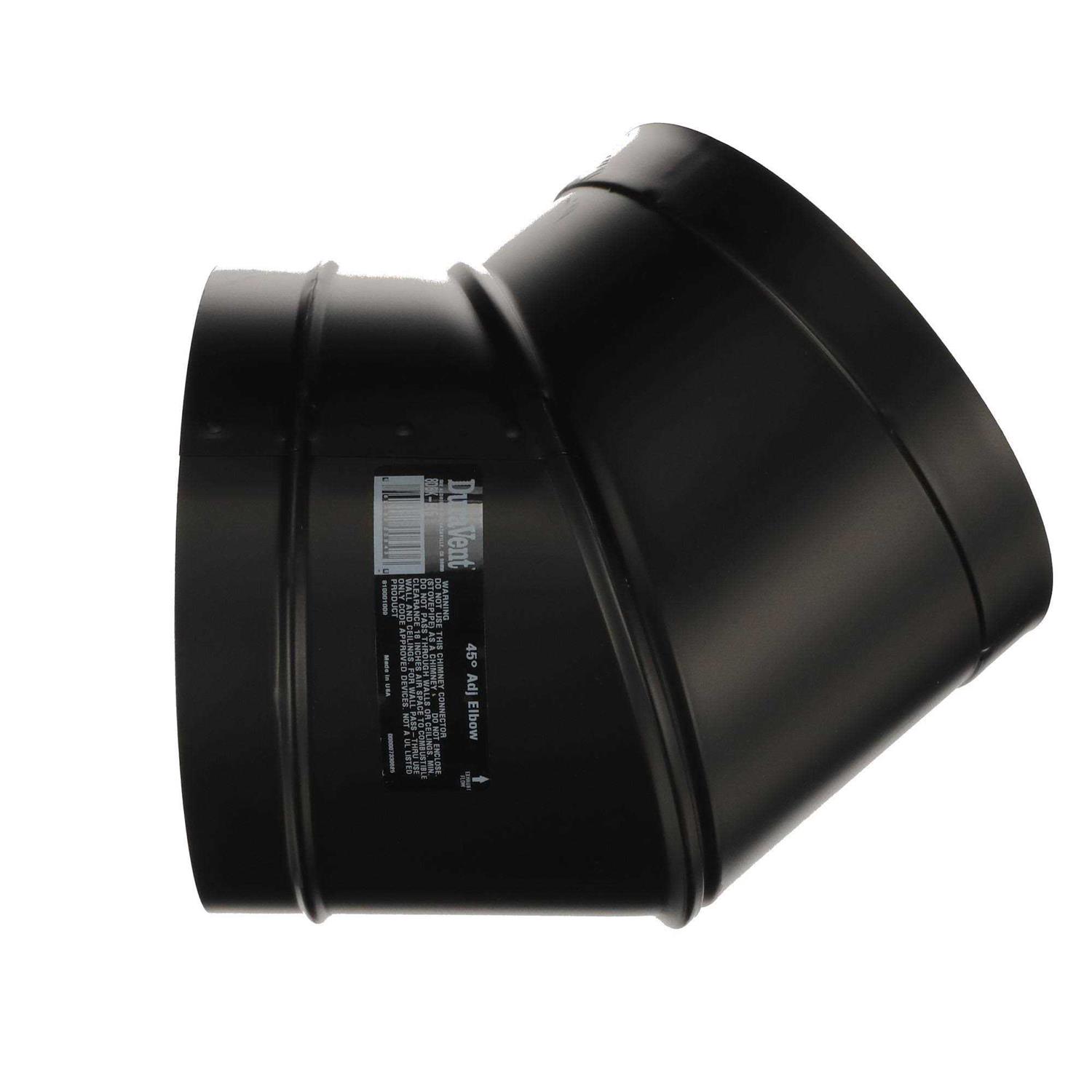DuraVent 45-Degree DuraBlack Elbow 8DBK-E45