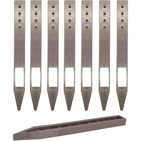 One Stop Outdoor Heavy Duty Brown Landscape Lawn & Garden Border Edging Stakes
