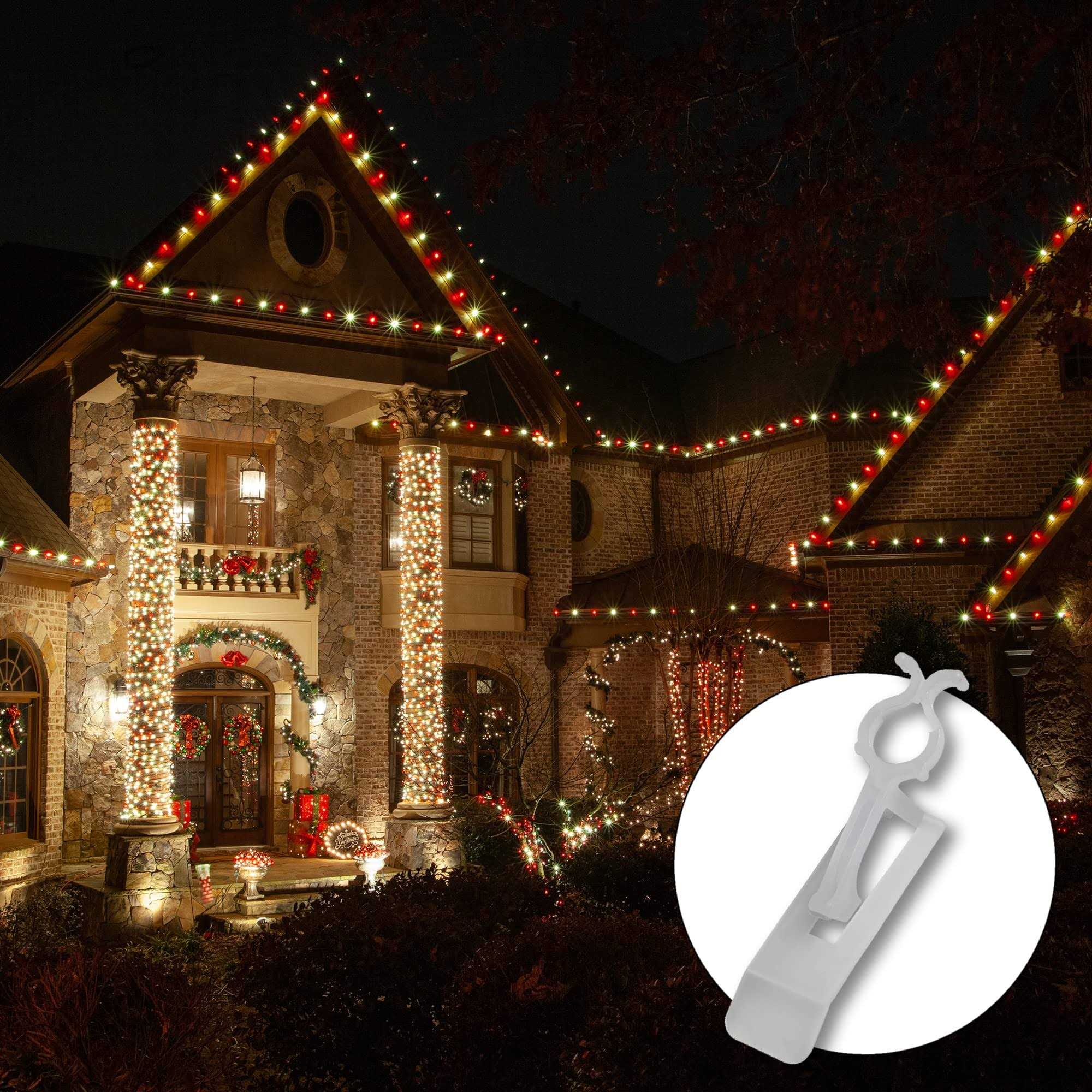 Kringle Traditions All-in-One Outdoor Christmas Light Clip