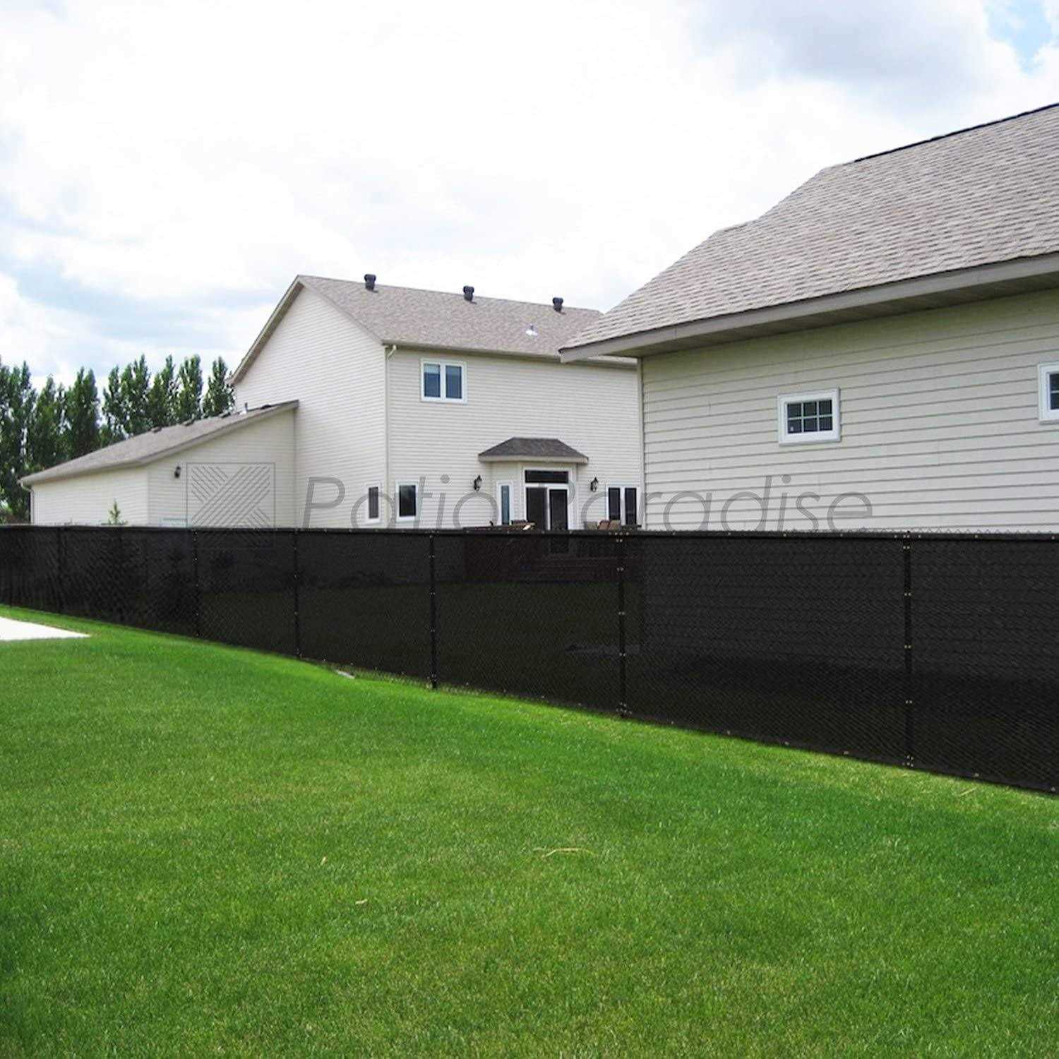 Patio 6 x Fence Privacy Screen Commercial Grade Mesh Shade Fabric with Brass Gromment Outdoor Windscreen