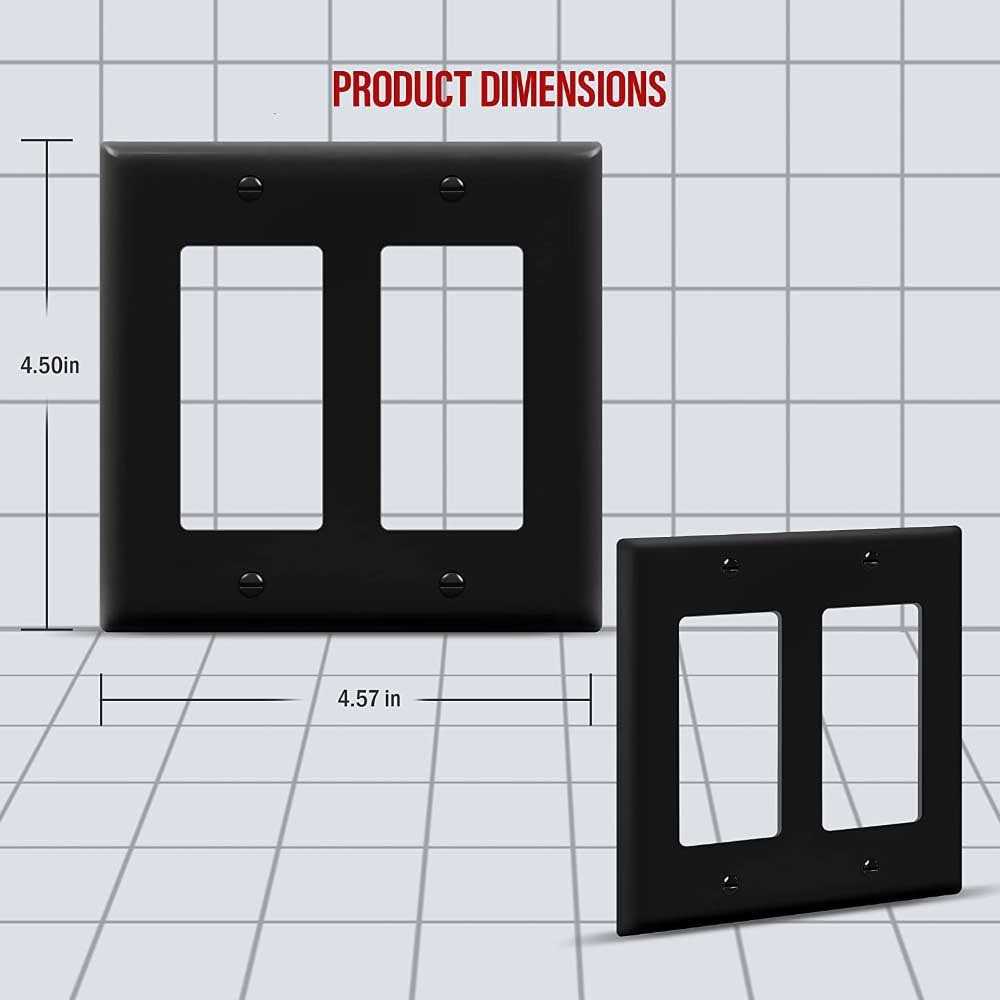 Enerlites 2-Gang Decorator/GFCI Outlet Wall Plate