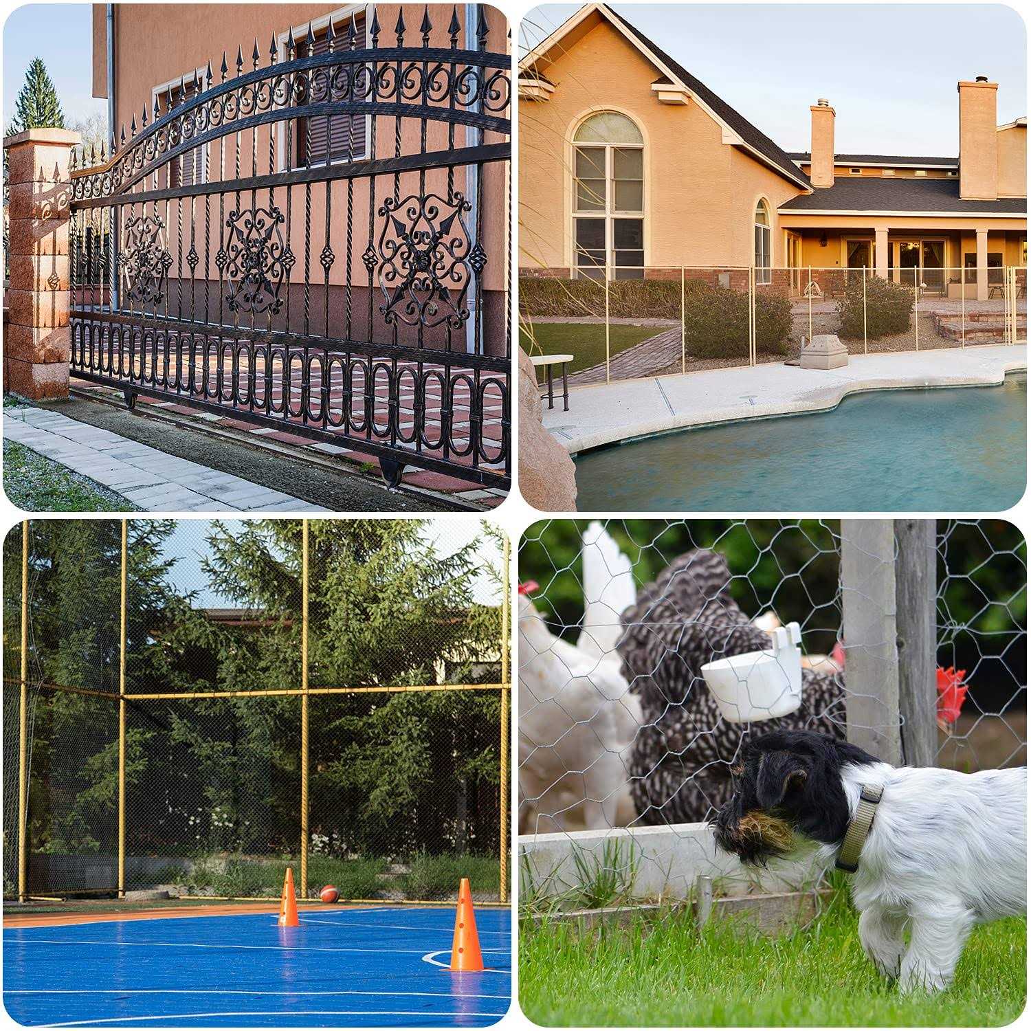 Cisvio x50ft Privacy Screen Fence 90% Blockage Heavy Duty Protective Covering Mesh Fencing for Outdoor Patio Lawn Garden Balcony