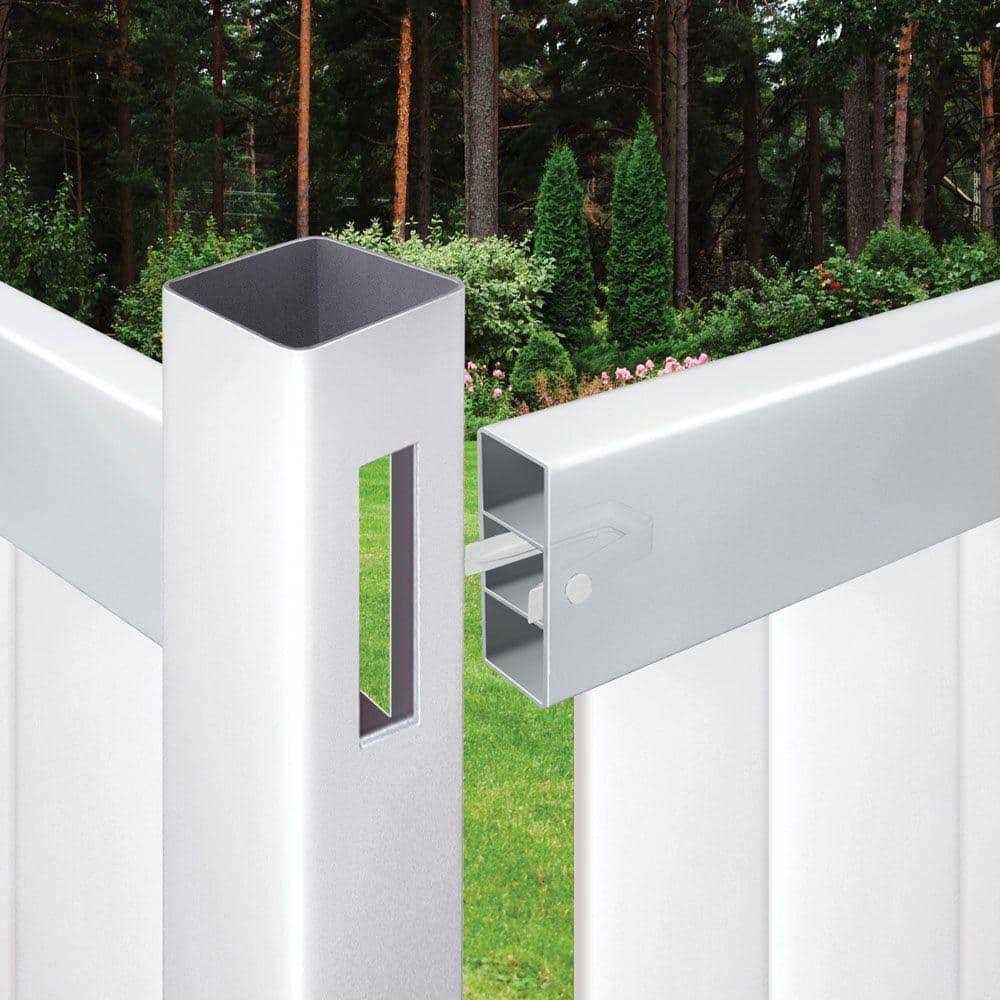 Barrette Outdoor Living 3-3/4 in. x 5 in. x 3-1/3 in. Vinyl Fence Rail Clips