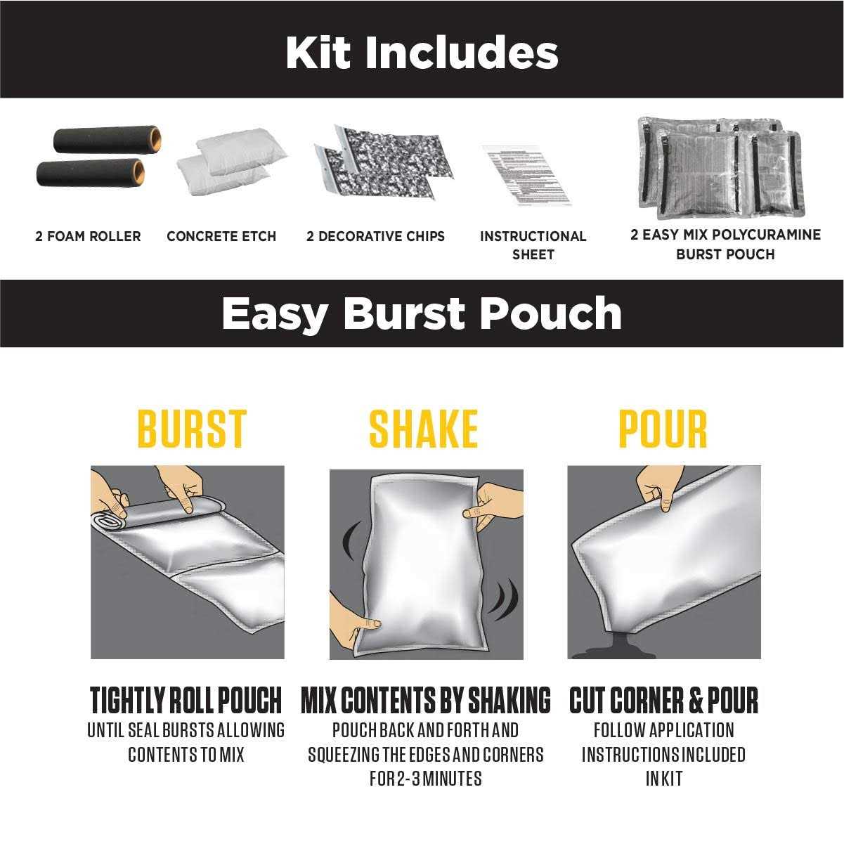 Rust-Oleum 293513 RockSolid Polycuramine Garage Floor Coating Kit