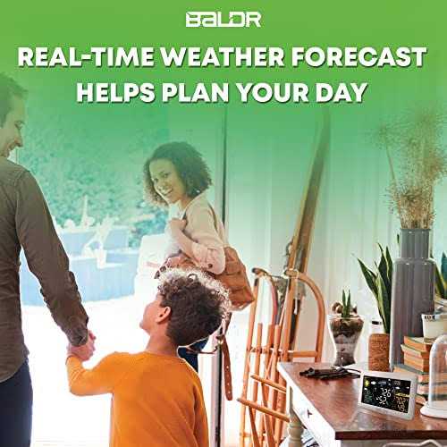 BALDR WiFi Weather Station, Smart Wireless Indoor Outdoor Thermometer with App and Online Real-time Forecast