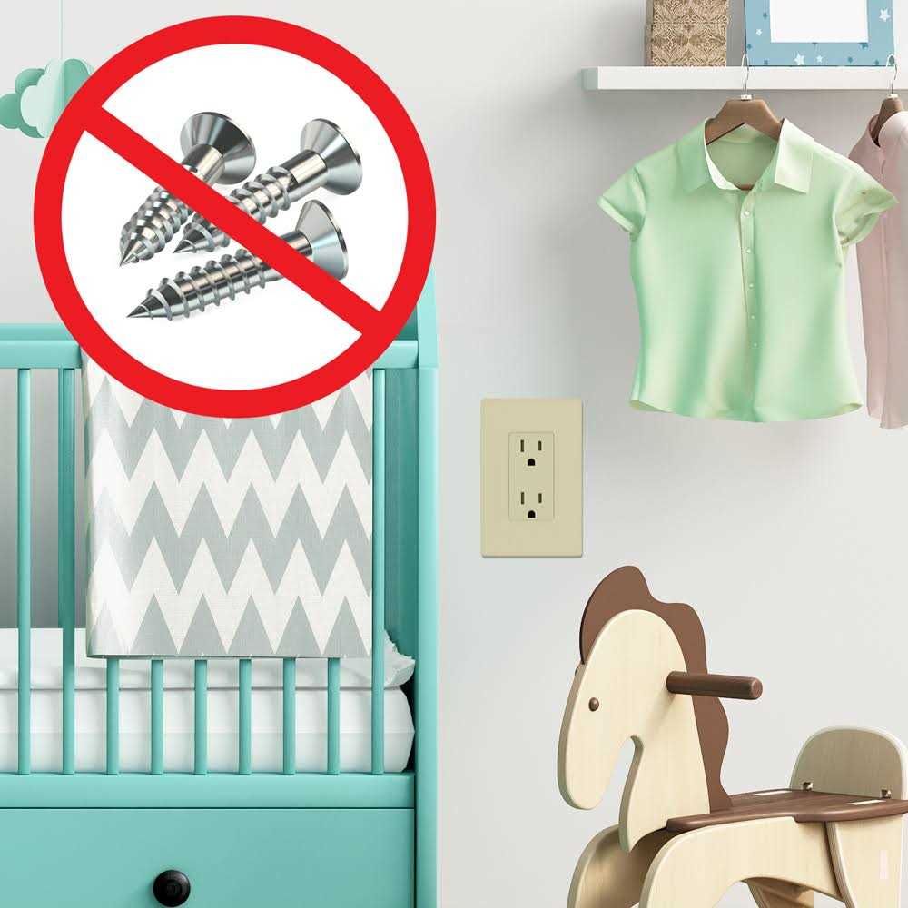 Enerlites Elite Series 1-Gang Screwless Decorator Wall Plate