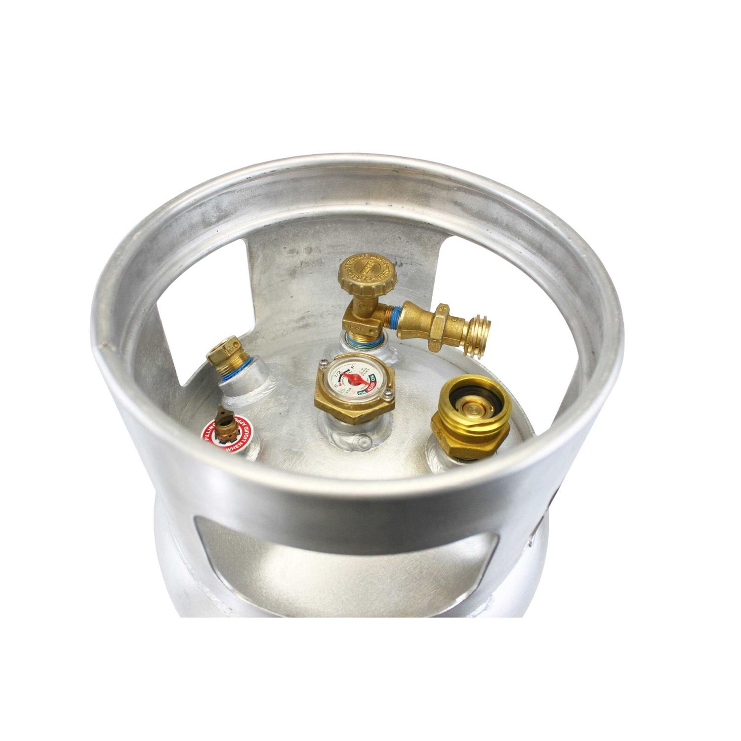 Flame King 33.5lb Aluminum Propane Tank Forklift Cylinder with Gauge