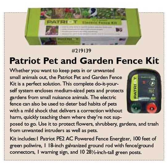 Patriot Pet & Garden Electric Fence Kit