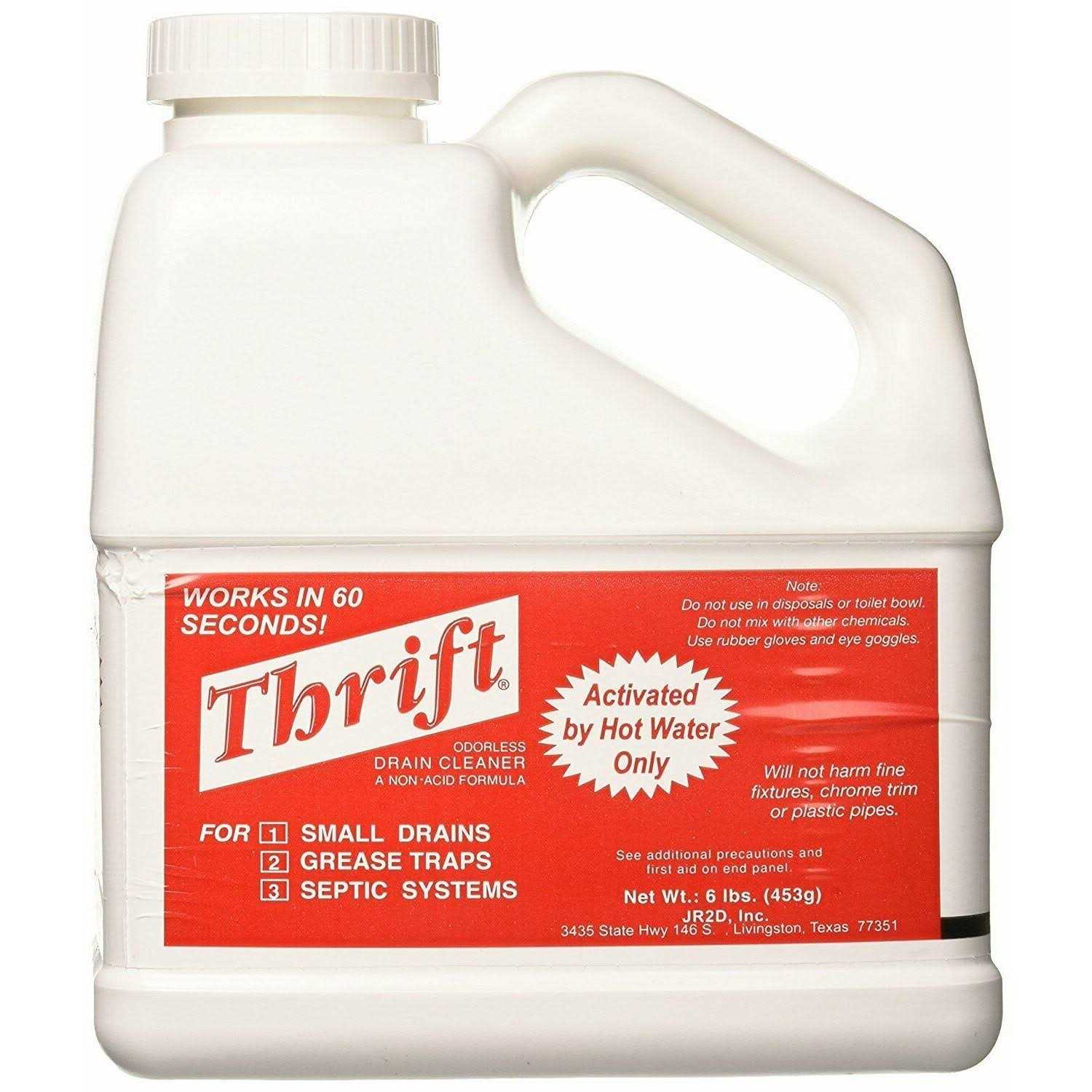 Thrift T-600 Alkaline Based 6 lb Granular Drain Cleaner